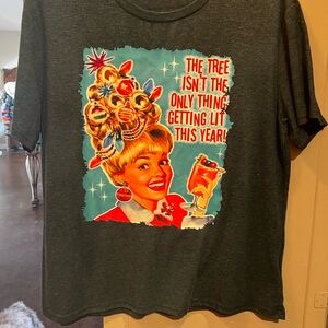 Retro Holiday Graphic Women's Tee -Funny Christmas